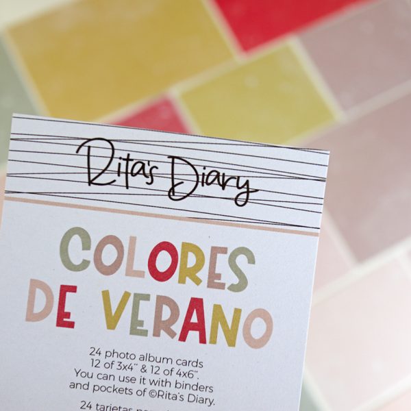 Set de tarjetas Colores de Verano de la colección Travel de Alúa Cid