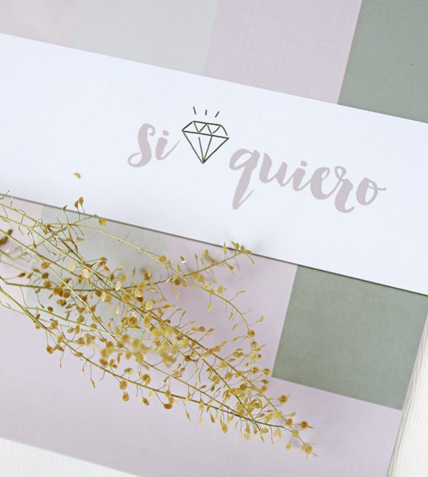 Kit de papeles sólidos de Sí quiero, para proyectos de boda. Diseño de Alúa Cid