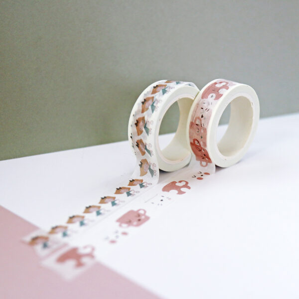 Set de washi tape Celia. , Diseño de Alúa Cid. Para manualidades y scrapbooking
