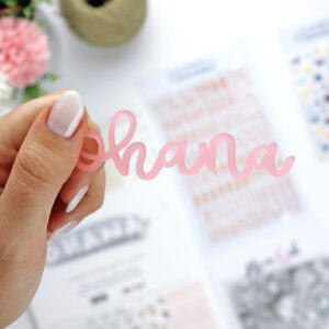 Palabra Ohana Metacrilato