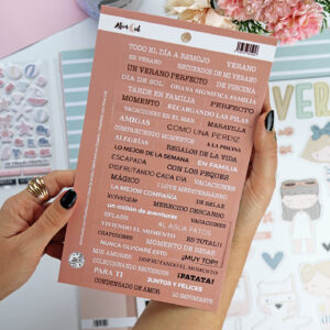 Set de pegatinas Ohana en la playa