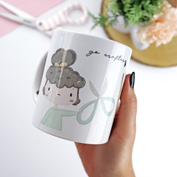 Taza Yo, crafter de cerámica y con capacidad para 250 ml. Diseño de Alúa Cid