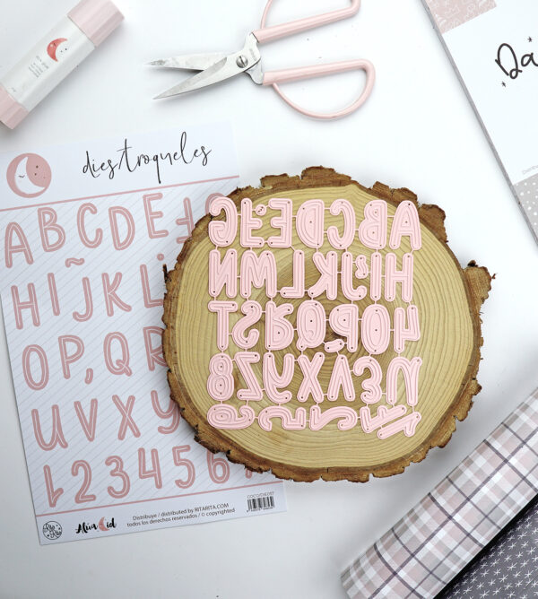 Set de troqueles ABC Poe. Para scrapbooking y manualidades