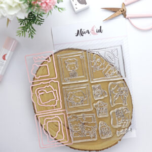 Set de sellos+ troquel Polaroid